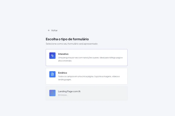 Crie formulários